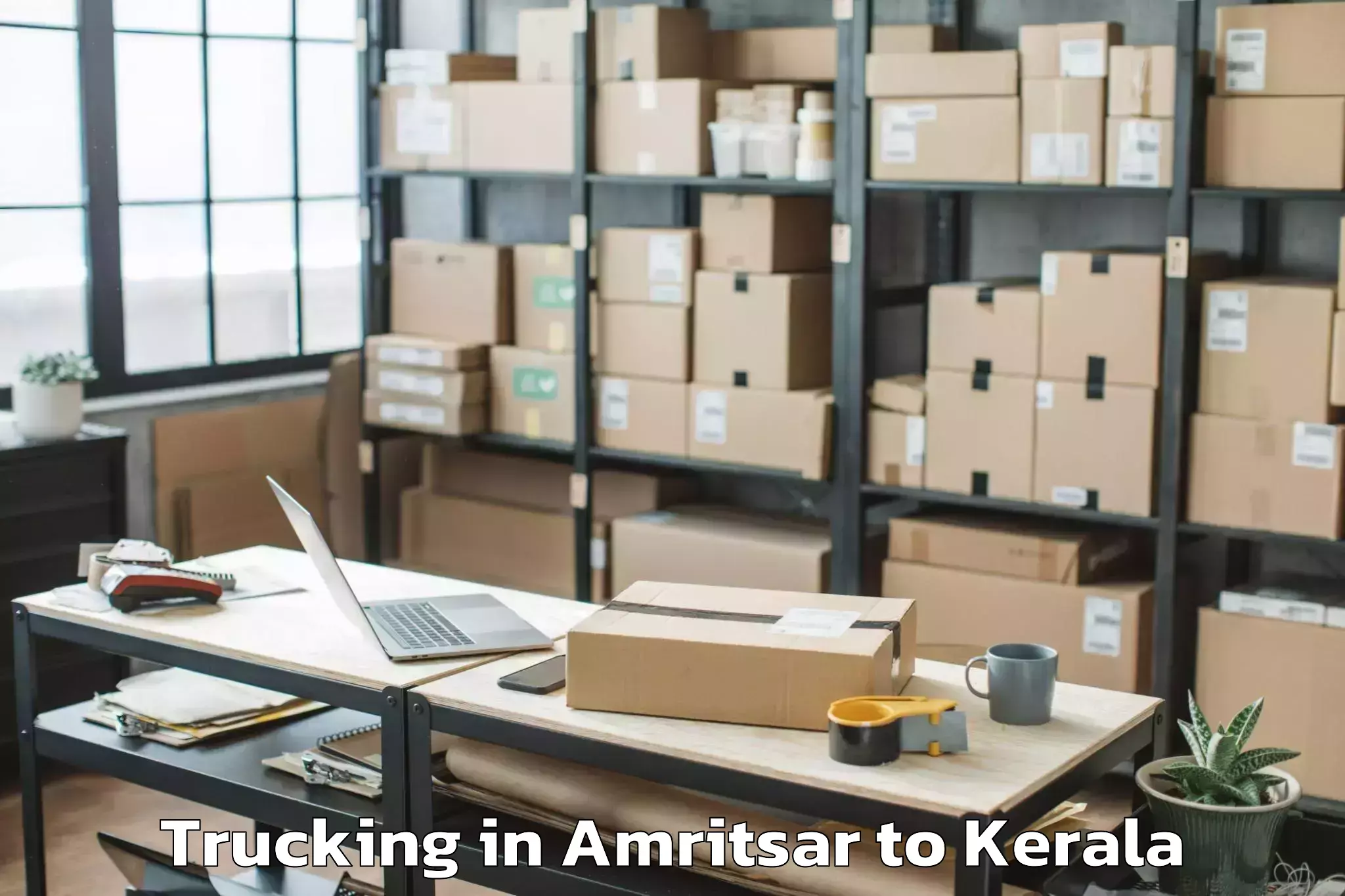 Top Amritsar to Chirayinkeezhu Trucking Available